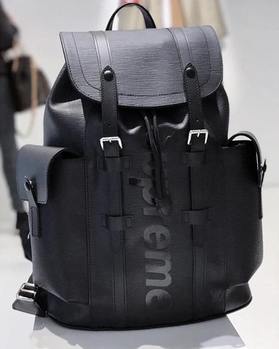 ルイヴィトン スーパーコピー × SUPREME シュプリーム M53413 Epi Christopher Backpack PM エピ クリストファー リュック バッグ